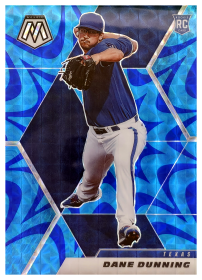 Dane Dunning - Panini Mosaic Base Set 2021, Nr. 222 – Rookie Card, Reactive Blue