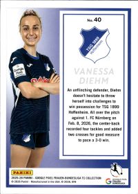 Vanessa Diehm - Panini Frauen-Bundesliga TC Collection Base Set 2025-26, Nr. 40