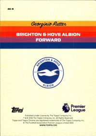 Georginio Rutter - Topps Chrome Premier League Alive & Kicking 2025-26, Nr. AK-9 – Insert