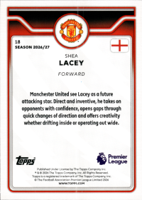Shea Lacey - Topps Flagship Premier League Future Stars 2026-27, Nr. 18