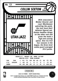 Collin Sexton - Panini Hoops Base Set 2022-23, Nr. 73
