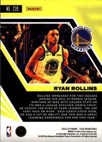 Ryan Rollins - Panini Flux Base Set 2022-23, Nr. 239 – Rookie Card