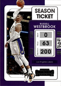Russell Westbrook - Panini Contenders Season Ticket 2021-22, Nr. 52