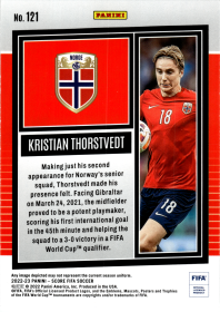 Kristian Thorstvedt - Panini Score FIFA Base Set 2022-23, Nr. 121