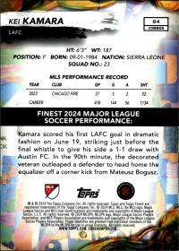 Kei Kamara - Topps Finest MLS Base Set 2024, Nr. 84