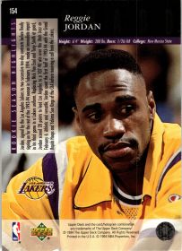 Reggie Jordan - Upper Deck Base Set 1994-95, Nr. 154