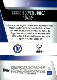 Aggie Beever-Jones - Topps Chrome UEFA Women's Champions League Base Set 2025-26, Nr. 19