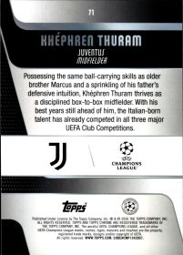 Khéphren Thuram - Topps Chrome UEFA Club Competitions Base Set 2025-26, Nr. 71 – Mini Diamond Refractor