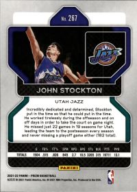 John Stockton - Panini Prizm Base Set 2021-22, Nr. 267