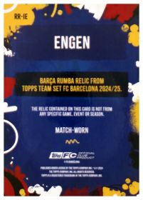 Ingrid Engen - Topps FC Barcelona Team Set Barça Rumba Relics 2024-25, Nr. RR-IE – Patch / Memorabilia, Nummeriert, Pink