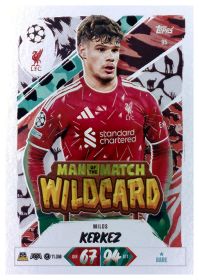 Milos Kerkez - Topps Match Attax UEFA Club Competitions Man of the Match Wildcard 2026-27, Nr. 95