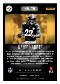 Najee Harris - Panini Illusions Base Set 2021, Nr. 70 – Rookie Card