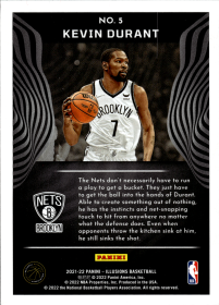 Kevin Durant - Panini Illusions Base Set 2021-22, Nr. 5