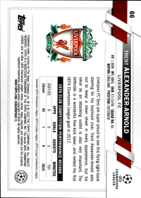 Trent Alexander-Arnold - Topps Chrome UEFA Club Competitions Base Set 2022-23, Nr. 66