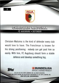 Chrislain Matsima - Topps Chrome Bundesliga Base Set 2024-25, Nr. 2