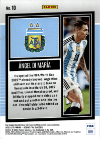 Ángel Di María - Panini Score FIFA Base Set 2022-23, Nr. 10