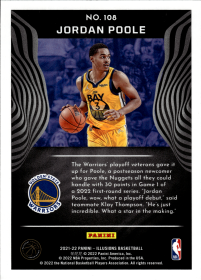 Jordan Poole - Panini Illusions Base Set 2021-22, Nr. 108