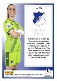 Laura Dick - Panini Frauen-Bundesliga TC Collection Base Set 2025-26, Nr. 39