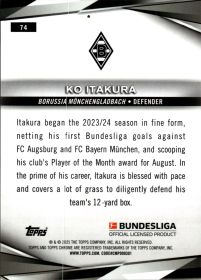 Ko Itakura - Topps Chrome Bundesliga Base Set 2024-25, Nr. 74