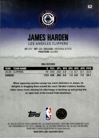 James Harden - Topps Signature Class Base Set 2025-26, Nr. 62