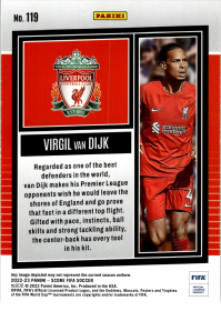 Virgil van Dijk - Panini Score FIFA Base Set 2022-23, Nr. 119