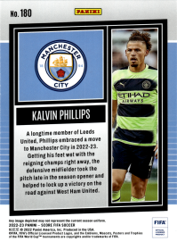 Kalvin Phillips - Panini Score FIFA Base Set 2022-23, Nr. 180