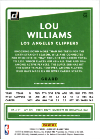 Lou Williams - Panini Donruss Base Set 2020-21, Nr. 38