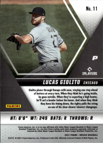Lucas Giolito - Panini Mosaic Base Set 2021, Nr. 11