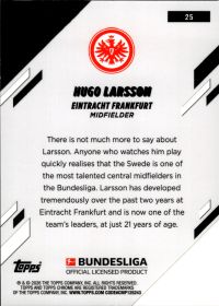 Hugo Larsson - Topps Chrome Bundesliga Base Set 2025-26, Nr. 25