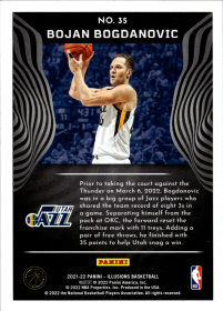 Bojan Bogdanovic - Panini Illusions Base Set 2021-22, Nr. 35