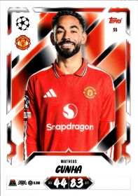 Matheus Cunha - Topps Match Attax UEFA Club Competitions Base Set 2026-27, Nr. 55