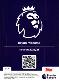 Bryan Mbeumo - Topps Flagship Premier League Gold Lion 2025-26, Nr. GL 4 – Insert