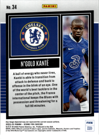 N'Golo Kanté - Panini Score FIFA Base Set 2022-23, Nr. 34