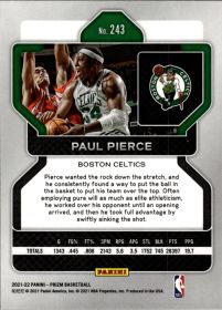 Paul Pierce - Panini Prizm Base Set 2021-22, Nr. 243