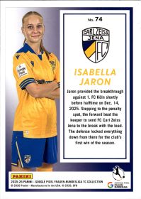 Isabella Jaron - Panini Frauen-Bundesliga TC Collection Base Set 2025-26, Nr. 74