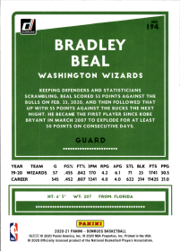 Bradley Beal - Panini Donruss Base Set 2020-21, Nr. 194