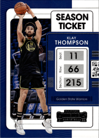 Klay Thompson - Panini Contenders Season Ticket 2021-22, Nr. 20