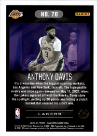 Anthony Davis - Panini Illusions Base Set 2020-21, Nr. 70