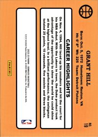 Grant Hill - Panini Donruss Retro Series 2022-23, Nr. 19