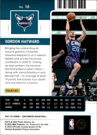 Gordon Hayward - Panini Contenders Season Ticket 2021-22, Nr. 16