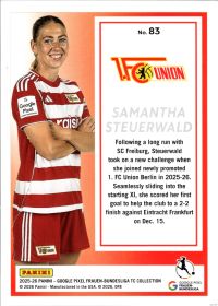 Samantha Steuerwald - Panini Frauen-Bundesliga TC Collection Base Set 2025-26, Nr. 83