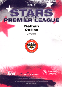 Nathan Collins - Topps Flagship Premier League Stars of the Premier League 2026-27, Nr. SPL 5 – Insert