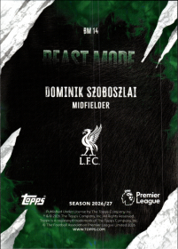 Dominik Szoboszlai - Topps Flagship Premier League Beast Mode 2026-27, Nr. BM 14 – Insert