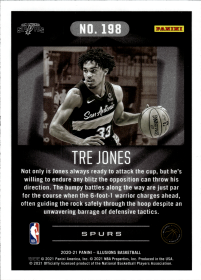 Tre Jones - Panini Illusions Base Set 2020-21, Nr. 198 – Rookie Card