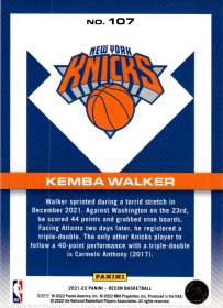 Kemba Walker - Panini Recon Base Set 2021-22, Nr. 107