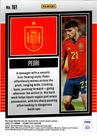 Pedri - Panini Score FIFA Base Set 2022-23, Nr. 161
