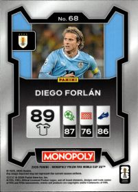 Diego Forlán - Panini Prizm Monopoly FIFA World Cup Base Set 2026, Nr. 68