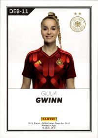 Giulia Gwinn - Panini DFB-Frauen Team-Set National Debut 2025, Nr. DEB-11 – Insert