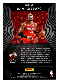 Bam Adebayo - Panini Illusions Base Set 2021-22, Nr. 62