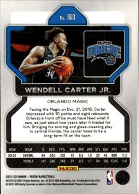 Wendell Carter Jr. - Panini Prizm Base Set 2021-22, Nr. 160